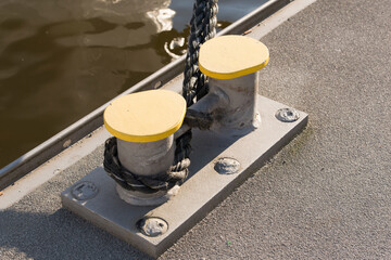 Poller zum Befestigen von Schiffen in einem Hafen