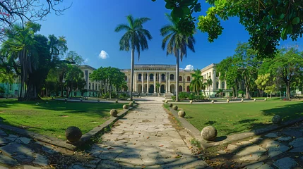 Zelfklevend Fotobehang Universidad de La Habana. The University of Havana. © UsamaR