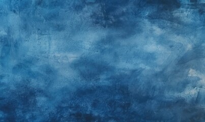 Fototapeta na wymiar A Serene Sky: A Beautiful Painting of a Blue Sky With Fluffy Clouds