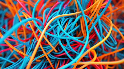 Colorful abstract wires texture.