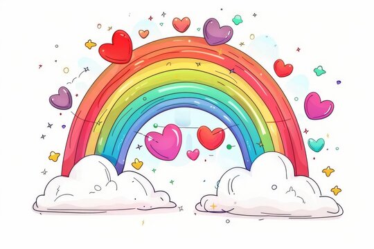 LGBTQ Pride multitudinous. Rainbow ivory colorful patchwork diversity Flag. Gradient motley colored haphazard LGBT rights parade festival glowing diverse gender illustration