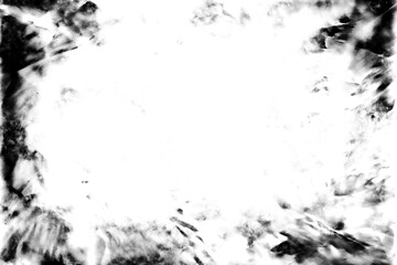 a dirty wall texture frame background on transparent background