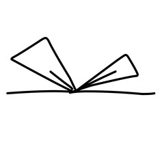 hand drawn simple line bow ribbon