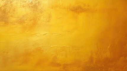 Glowing gold painted metal wall with copy space, abstract texture background