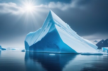 Iceberg - Hidden Danger And Global Warming Concept 