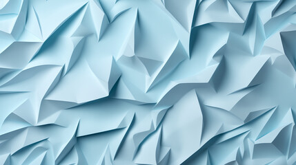 Abstract Crumpled Blue Paper Background