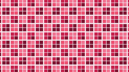 Fototapeta premium Abstract dotted repeated pink color block pattern background.