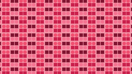 Fototapeta premium Abstract dotted repeated pink color block pattern background.