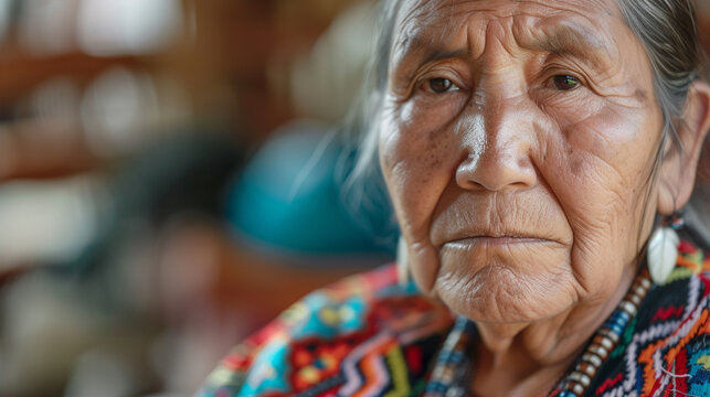 Indigenous communities, an old woman