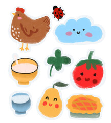 Hand drawn doodles design for templates.