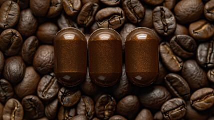Three coffee capsules