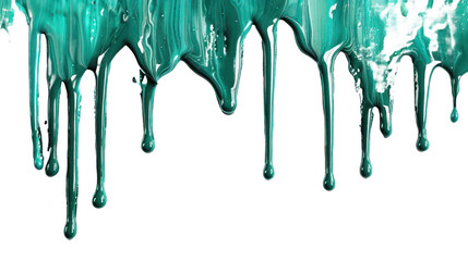 Tosca dripping paint isolated on transparent background