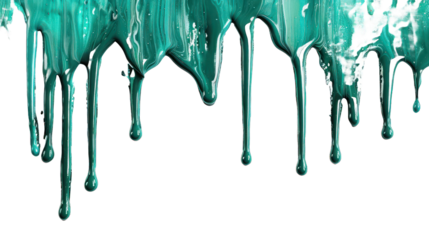 Tosca dripping paint isolated on transparent background