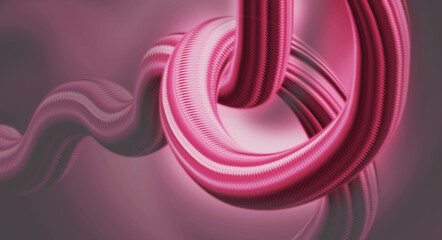 Abstract Wave 3D Background. Flow liquid lines design element