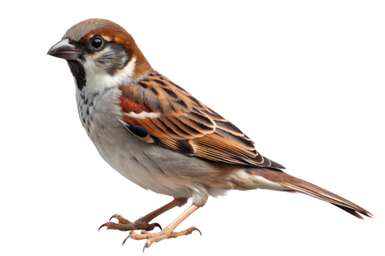 sparrow isolated on a transparent background
