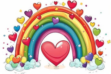 LGBTQ Pride supportive. Rainbow diversity colorful radiant diversity Flag. Gradient motley colored vector editor LGBT rights parade festival torus diverse gender illustration