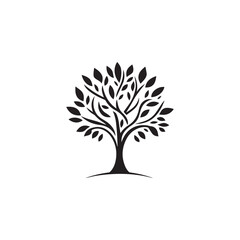 Nature Tree Logo Vector Simple Design