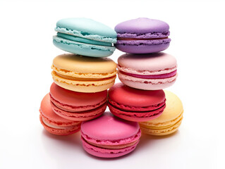 Fototapeta premium Colorful Macaroons Stacked