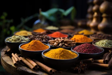Poster composition with different spices and herbs in Zanzibar © STORYTELLER