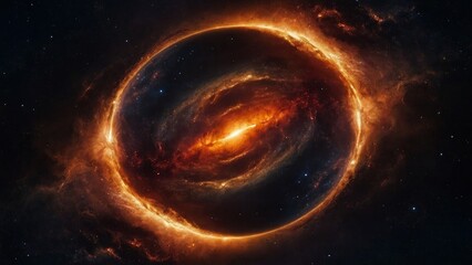 Galaxy: dark hole absorbing planet