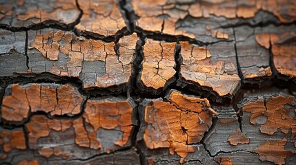 Old wooden texture background that has natural cracks