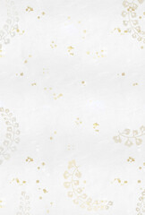 和紙金箔散らし　藤の花　背景　ハガキ素材