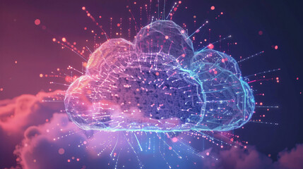 Network Digital Connection Cloud