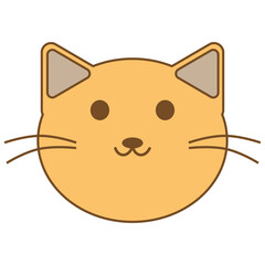 Fototapeta premium オレンジの猫の顔