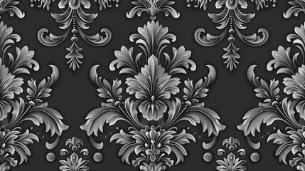 Fototapeta premium Oriental vector pattern with arabesques and floral elements. Traditional classic golden ornament. Vintage pattern with arabesques, generative ai