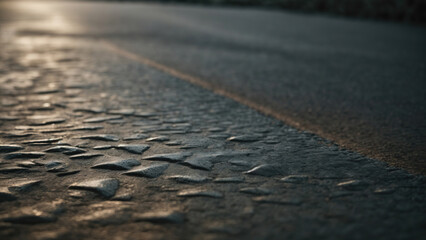 Spills of multicolored metallic dye mixing and spreading on black background. selective focus