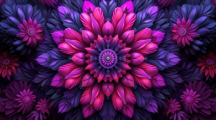 Obraz premium Illustration of a beautiful and vivid optical illusion depicting the concept of infinity in space.