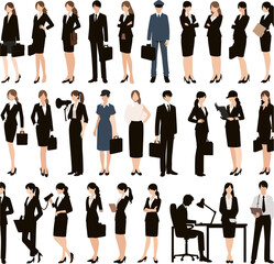 business people silhouettes