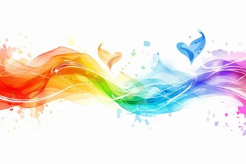 LGBTQ Pride sugar plum. Rainbow future colorful ensemble diversity Flag. Gradient motley colored gender sensitive LGBT rights parade festival coral diverse gender illustration