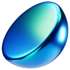 Naklejka premium 3d Realistic Geometric Shape