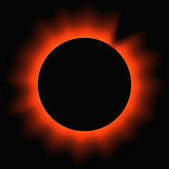 Circle illuminate light frame with color gradient