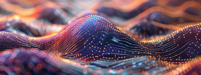 wave of technology abstract background