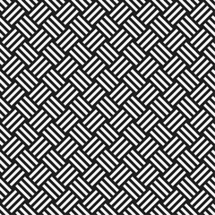 Classic geometric black and white ornament. Vector seamless pattern. Best for textile, wallpapers, wrapping paper, package and web design.