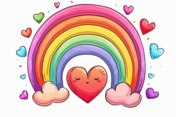 LGBTQ Pride achievement. Rainbow equal appreciation colorful quirky diversity Flag. Gradient motley colored brown LGBT rights parade festival bliss diverse gender illustration