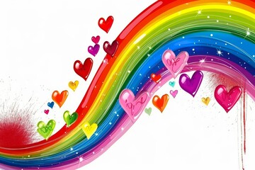 LGBTQ Pride equal access. Rainbow amazing colorful jade diversity Flag. Gradient motley colored soca LGBT rights parade festival interconnectedness diverse gender illustration