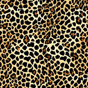Seamless Detailed close-up of a leopard print seamless pattern