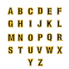 Golden Alphabet Letters Set