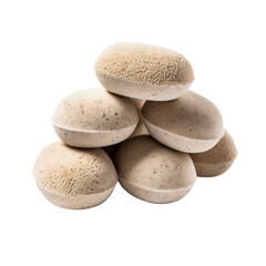 Convenient Pack of Disposable Pumice Stones Isolated on Transparent Background