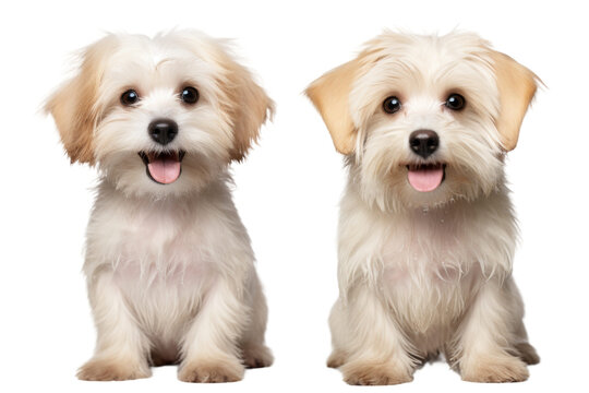 Cute Pet Images on Social Platforms Isolated on Transparent Background