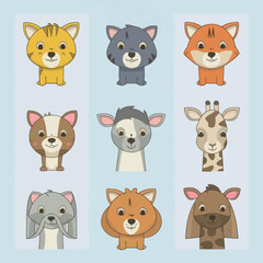Obraz premium 2d vector illustration for learning cartoon character design for letters of the English language 