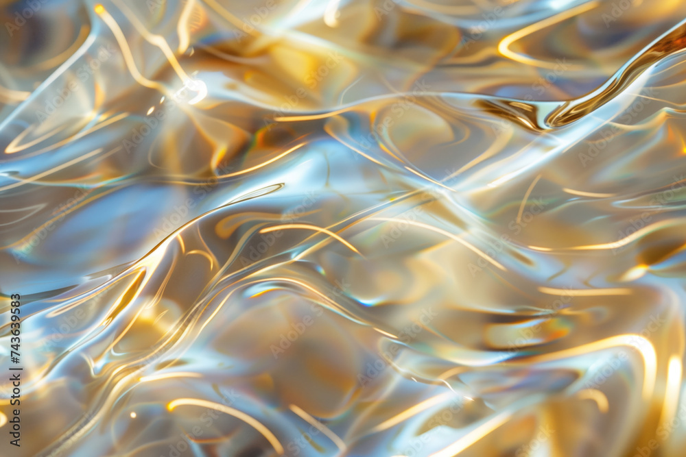 Poster abstract background with reflections and caustics. futuristic background image. created with generat