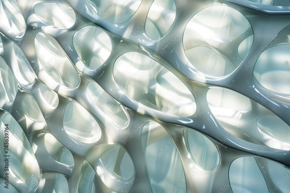 Poster abstract background with reflections and caustics. futuristic background image. created with generat