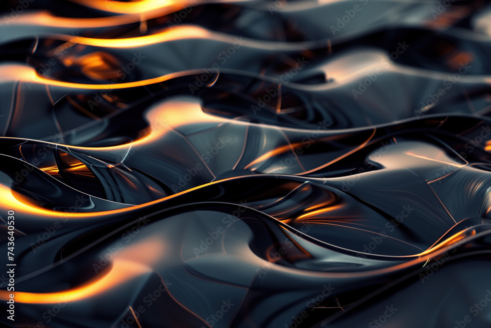 Poster abstract background with reflections and caustics. futuristic background image. created with generat