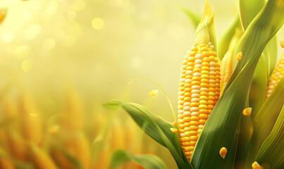 A good harvest of corn. Corn cultivation. Farm and field. Harvested agricultural crops.