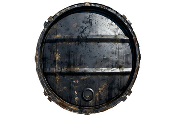 Midnight Barrel Container on Transparent Background, PNG