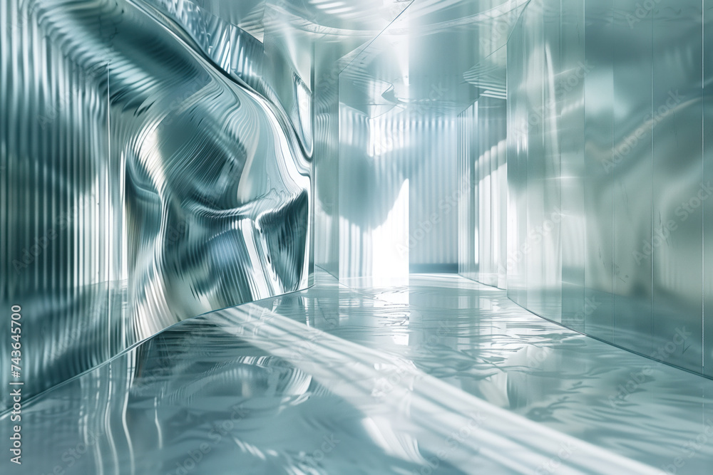 Poster abstract background with reflections and caustics. futuristic background image. created with generat